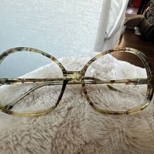 VINTAGE over sized round eyeglass FRAMES